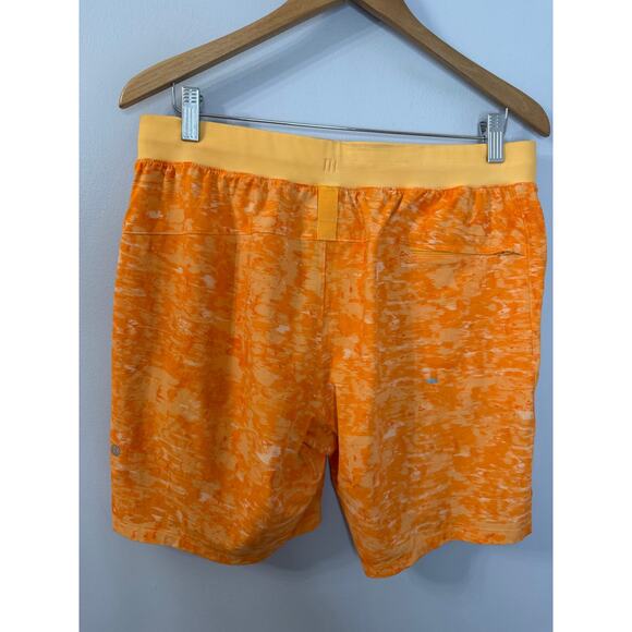 Lululemon License to Train Linerless Short 7" Ember Radiate Mango Men's L - Picture 4 of 12